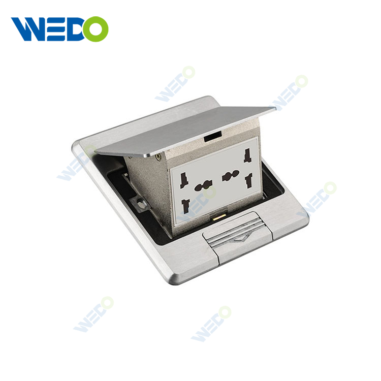 Brass Pop Up Floor Socket Box With 13A UK Socket Multi Function Sockets Outlet Hotel Series Top Quality 