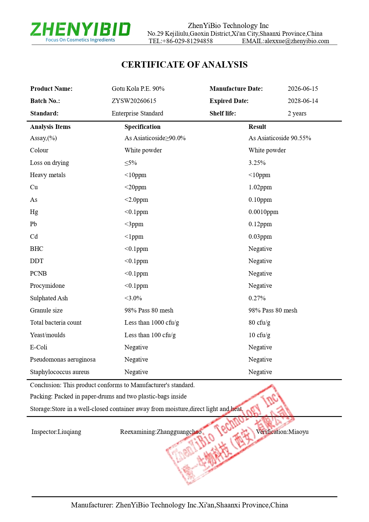 COA of Asiaticoside 90_page-0001