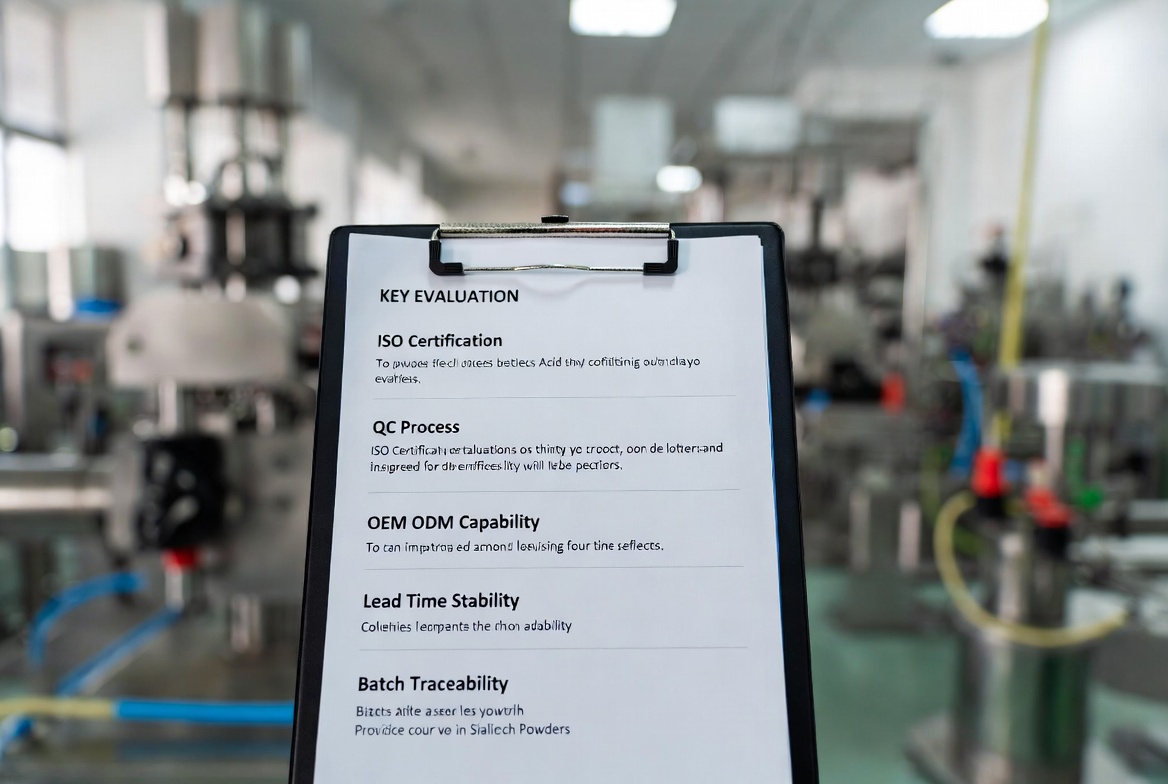 Sialic Acid Supplier Evaluation Checklist