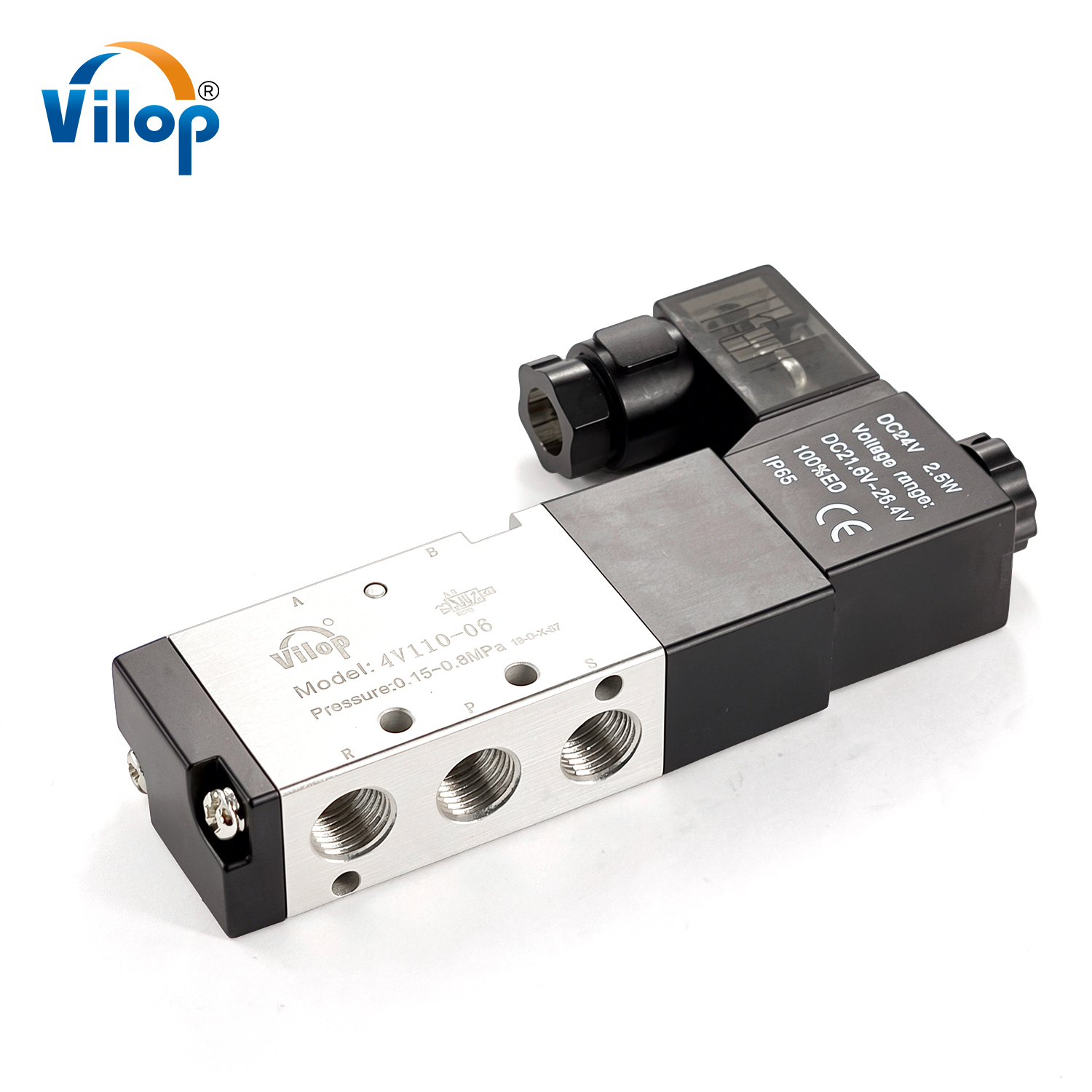4V100 Series Solenoid Valve, Air Piloted Valve