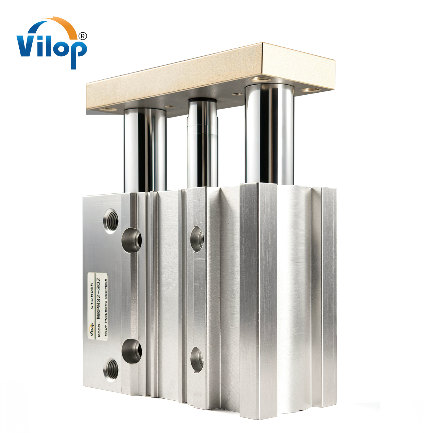 MGPM/MGPL Compact Tri-Rod Pneumatic Air Cylinder New Double-Acting Stainless Steel Industrial Part