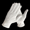 Flexible Wrist White Tuxedo Ceremony Gloves