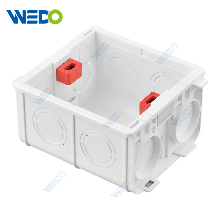Hot Sale D86-8 White British Switch Fireproof Box /pvc Material Panel