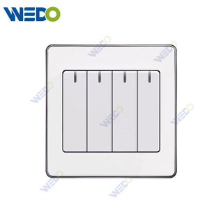 C73 4gang Wall Switch Switch Wall Switch Socket Factory Simple Atmosphere Made In China 4 gang 4 Wire 