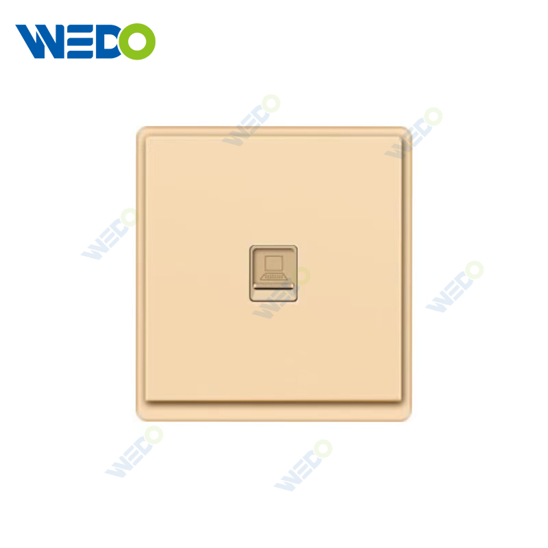 New Design PC TEL / Computer / Double TEL /Double Computer Wall Switch Socket 86*86 mm For Home