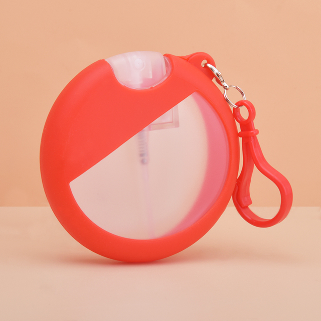 Flacon pulvérisateur de parfum rond de 20 ml avec couvercle en silicone