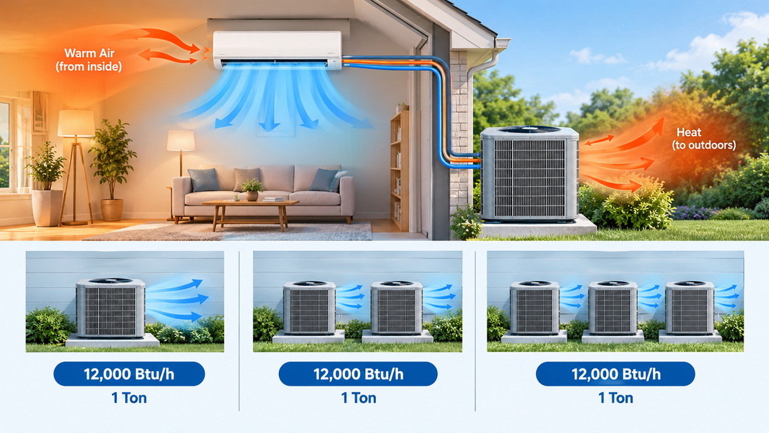 1HVAC トン数について