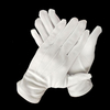 3 Straps White Doorman Parade Gloves by Polyester