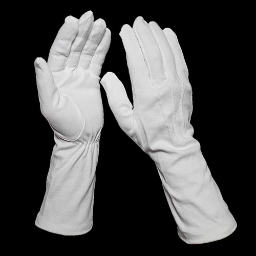 Men Formal Tuxedo White Parade Cotton Gloves