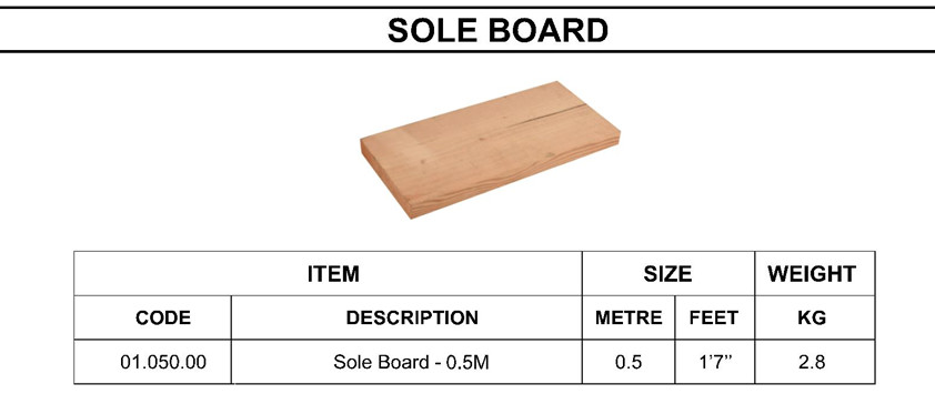 SOLE BOARD