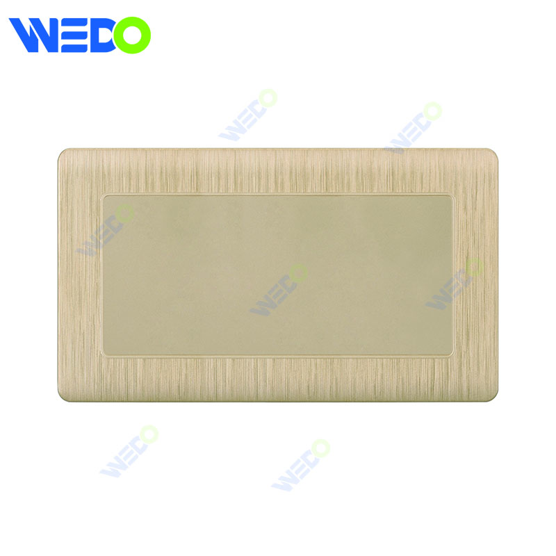 C20 86mm*86mm Home Switch White/silver/gold Blank Plate 3*6 Light Electric Wall Switch PC Cover with IEC Certificate