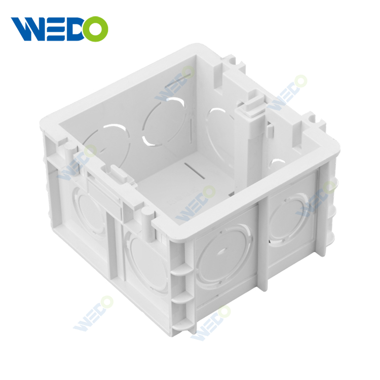 High Quality Blue Plastic Wall Switch Box 86style 1gang 35mm 50mm PVC Electrical Junction Wall Switch Box