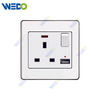 C73 13A SWITCHED SOCKET+2USB Wall Switch Switch Wall Switch Socket Factory Simple Atmosphere Made In China 4 Gang 4 Wire 