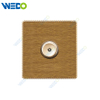 K8 Series Acrylic Wooden Dimmer Switch / Fan Dimmer 500W/1000W 16A 250V Light Electric Wall Switch Socket 86*86cm PC Material with Chrome Frame Home Switches Twist Pattern