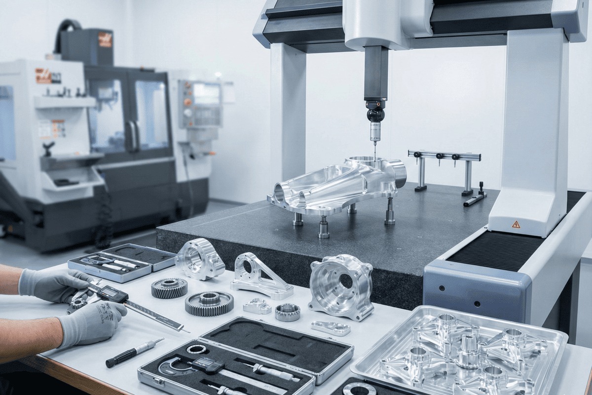 مكونات دقيقة بآلة CNC