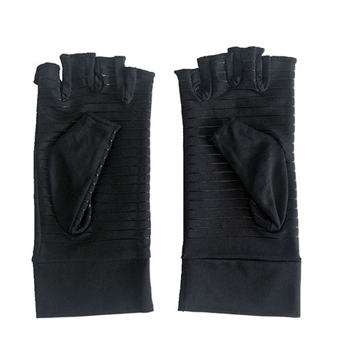 Copper Compression Fingerless Arthritis Relieve Pain Gloves