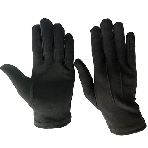 Black Nylon 3 Straps Multi-purpose Uniform Gloves