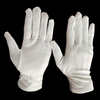 Flexible Wrist White Tuxedo Ceremony Gloves