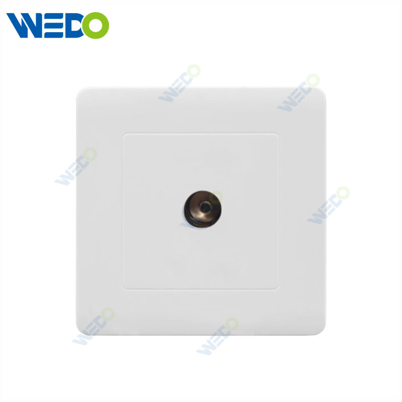 C50 PC TV Socket / Double TV Socket Electrical Sockets Customized Factory Wall Switch