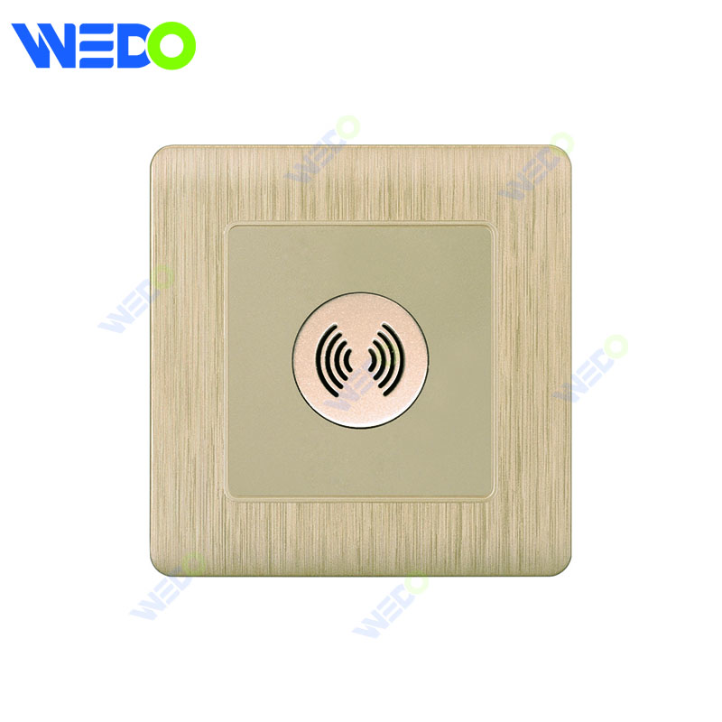 C20 86mm*86mm Home Switch White/silver/gold VOICE CONTROL SWITCH Light Electric Wall Switch PC Cover with IEC Certificate