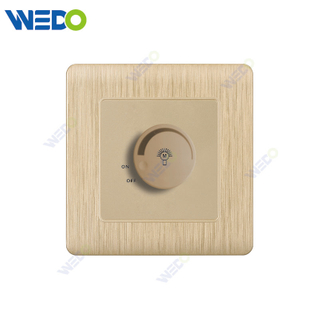 C20 86mm*86mm Home Switch White/silver/gold 500W light Dimmer Light Electric Wall Switch PC Cover with IEC Certificate