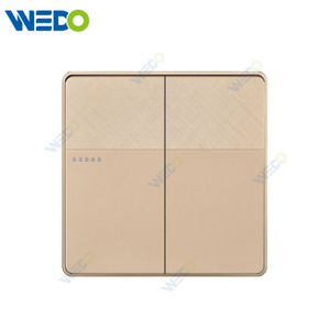D1 Light Switch Simple Electric, Wall Switch 2gang Wall Switch PC Material Cover with IEC Report SASO