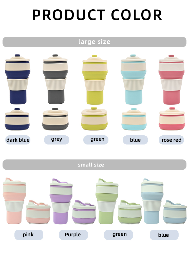 Zusammenklappbares Silikon-Kaffeetassen-Eltern-Kind-Set OEM (2).jpg