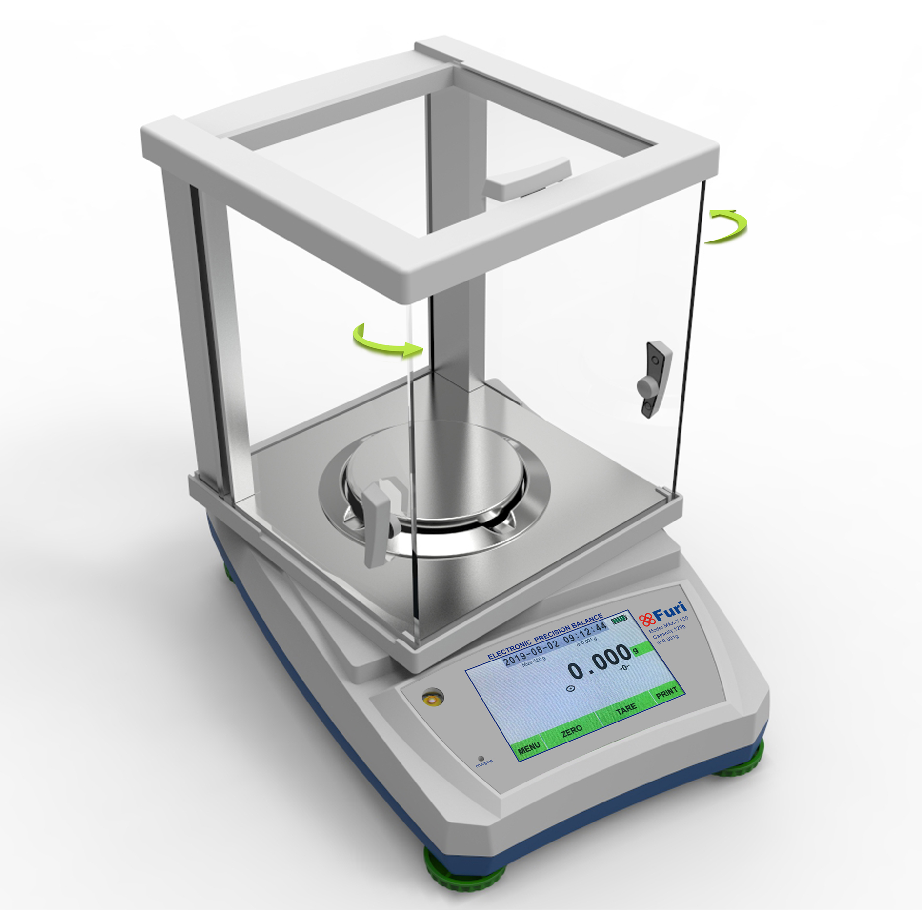 TB touch screen balance with density measuring function