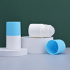 Botella de bola de rodillo de plástico blanco con tapa Bule de 50ml para desodorante líquido 