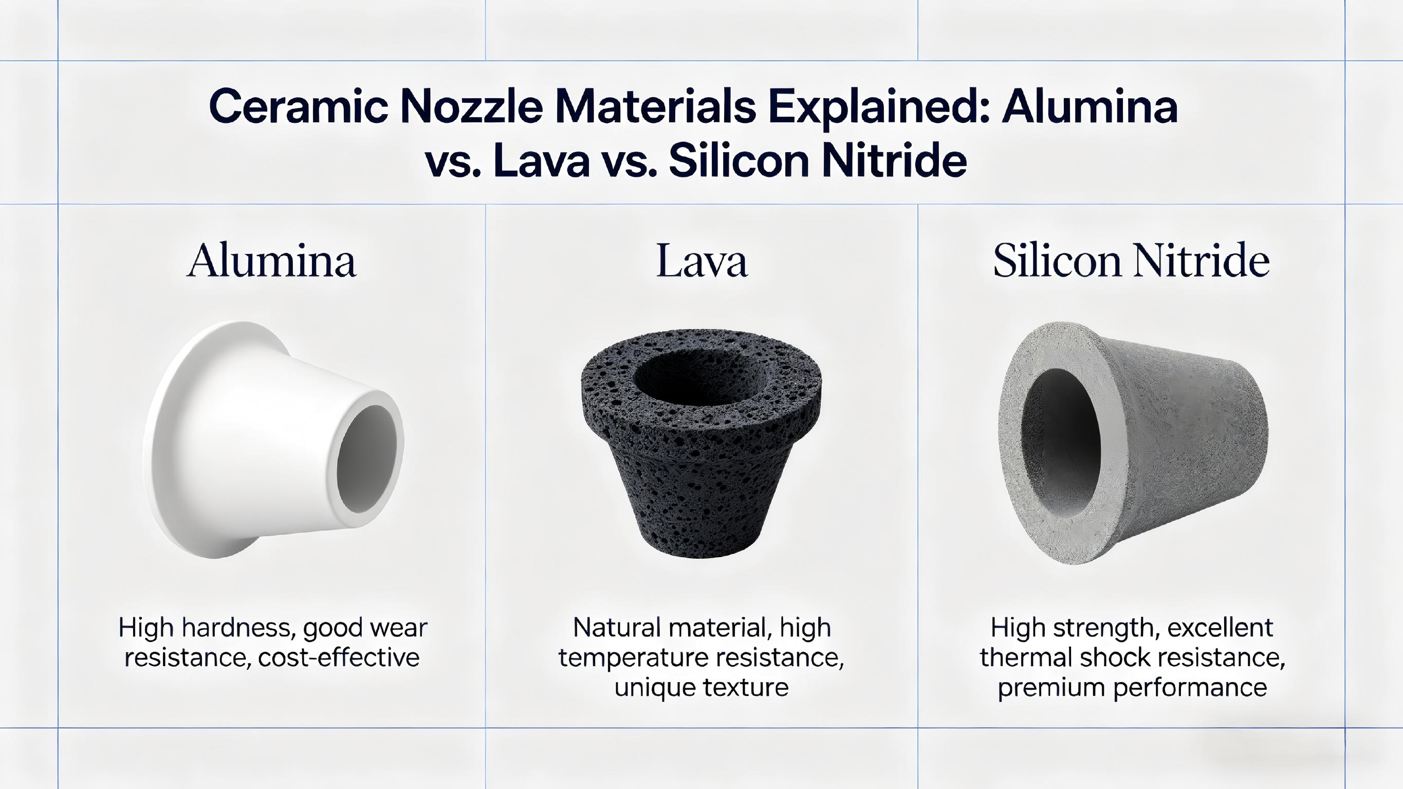 Mga Materyal na Ceramic Nozzle