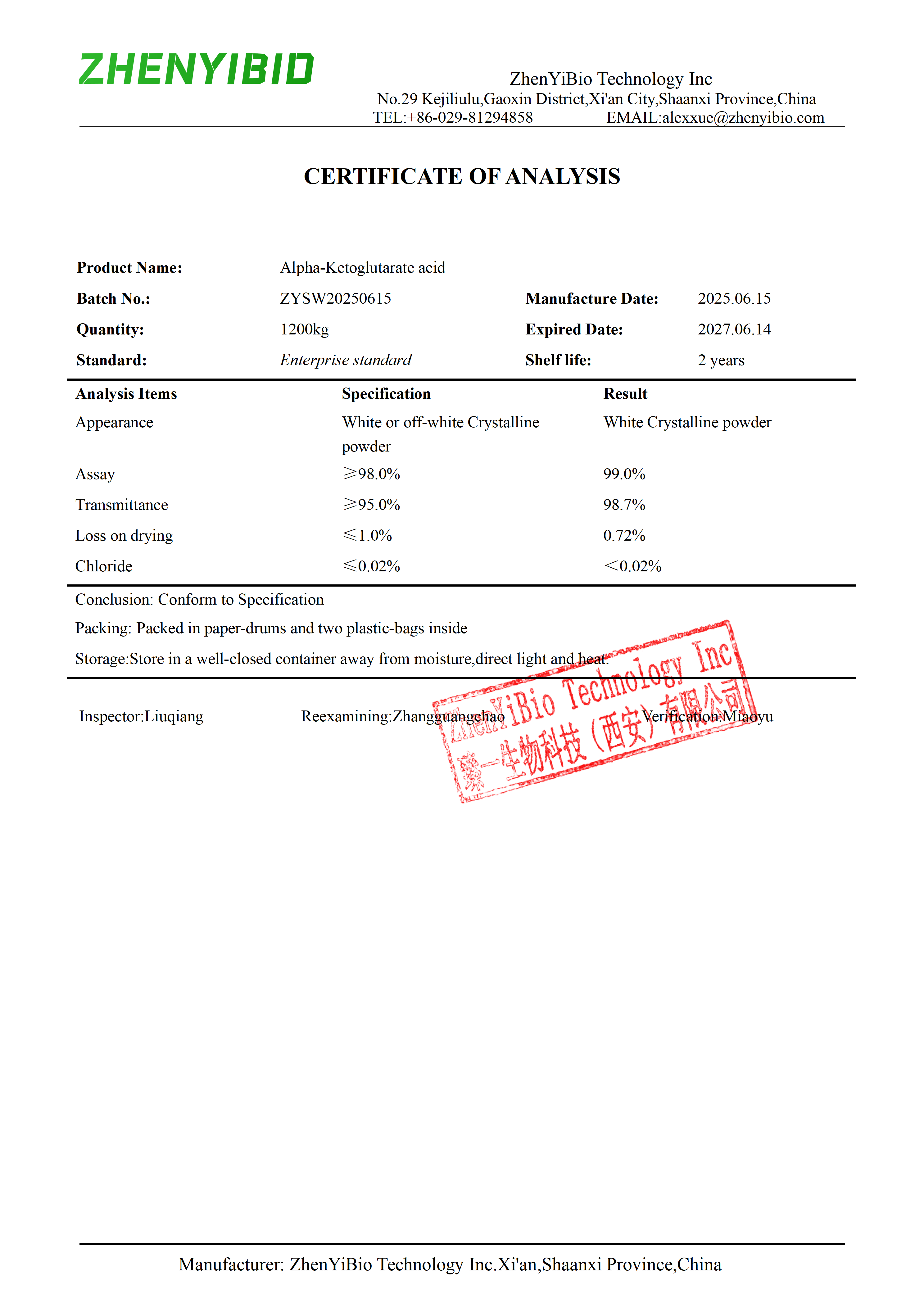Technical Date OF alpha ketoglutarate.png