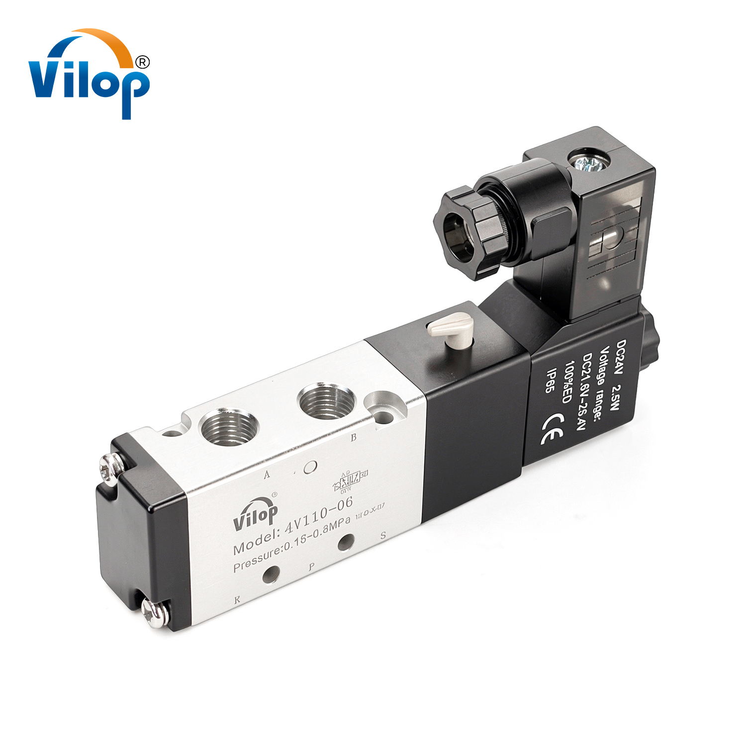 4V100 Series Solenoid Valve, Air Piloted Valve