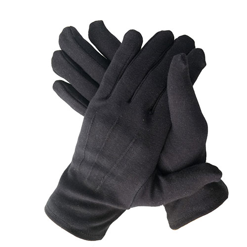 Black Cotton Ceremony Jewelry Watche Gloves