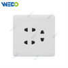C50 Home Switches 2pin 4pin 6pin Socket White/gold/silver/brush Gold/wood/brush Silver