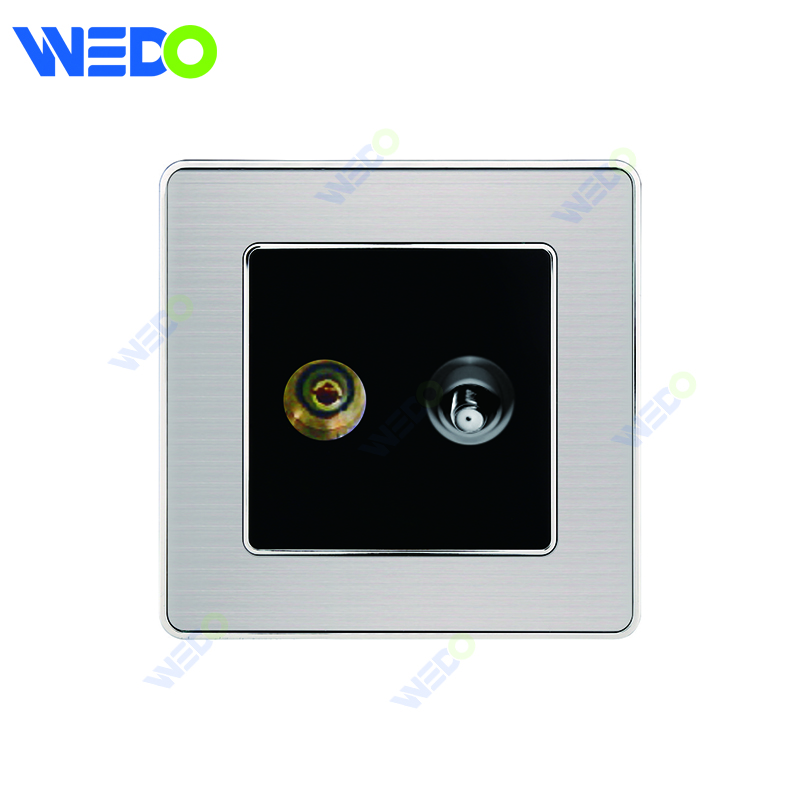 C35 Manufacturer Price EU/UK Standard Electrical Wall Sockets And Switches Plates SATELITTE/ SATELITTE +TEL SOCKET/SATELITTE +TV SOCKET Power Wall Switch And Socket 