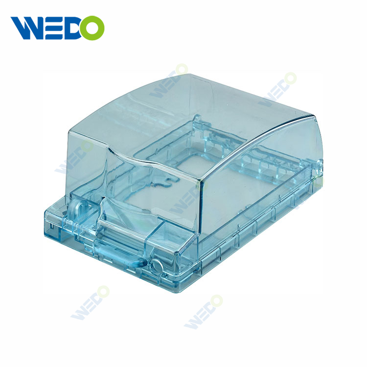Blue Transparent PS Material SND Style with Rubber Ring Splash Box