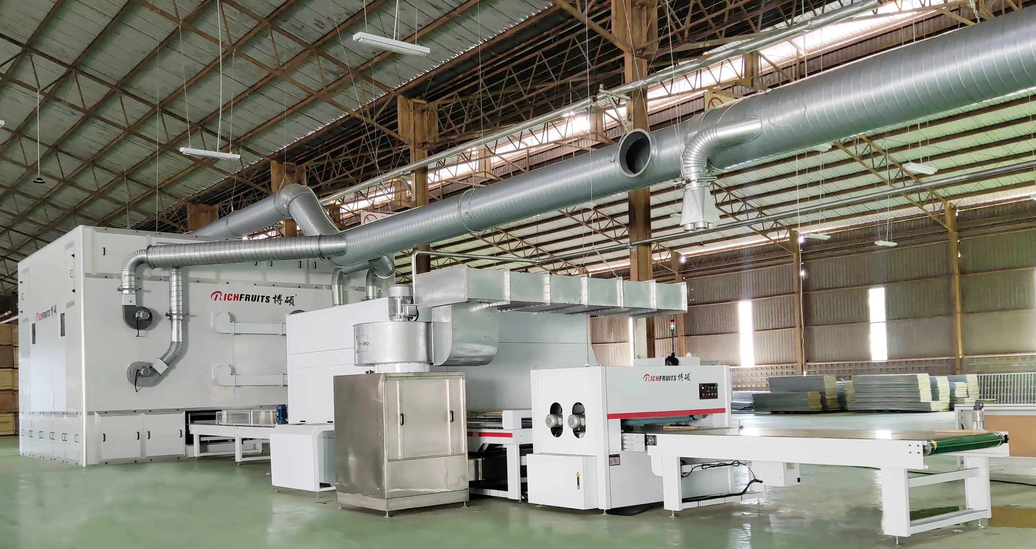 Estufa de cura de tinta industrial e se&ccedil;&atilde;o de secagem em linha de revestimento autom&aacute;tica