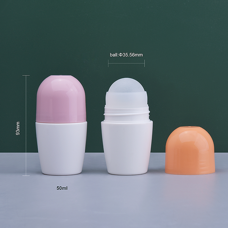 Botella de bola redonda de 50 ml con soporte de PE