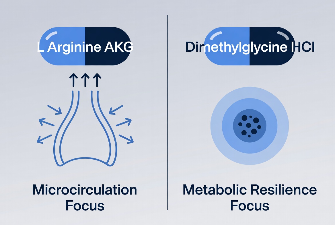 L Arginine AKG And DMG Mechanism Comparison
