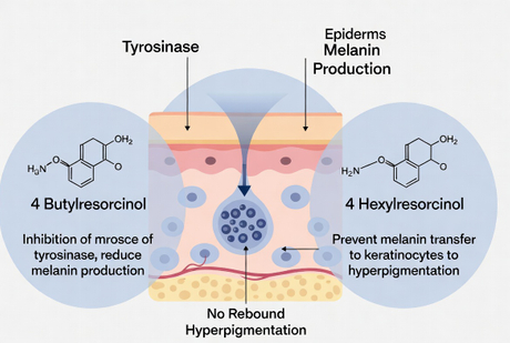 Tyrosinase Inhibitor Mechanism Diagram.jpg