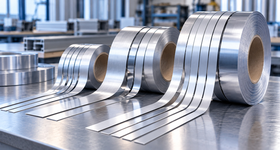 Narrow aluminum strip for signage
