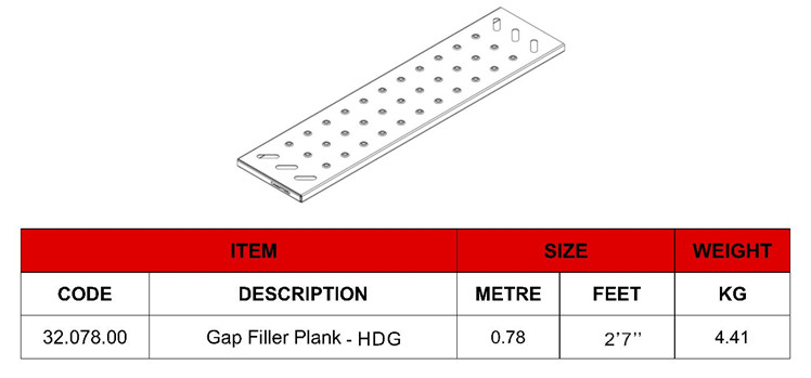 GAP FILLER PLANK IMPERIAL