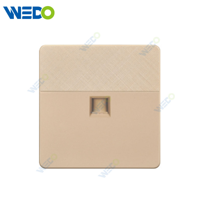 D1 Light Switch Simple Electric, TEL SOCKET/ DOUBLE TEL SOCKET Wall Switch PC Material Cover with IEC Report SASO