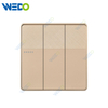 D1 Light Switch Simple Electric, Wall Switch 3gang Wall Switch PC Material Cover with IEC Report SASO