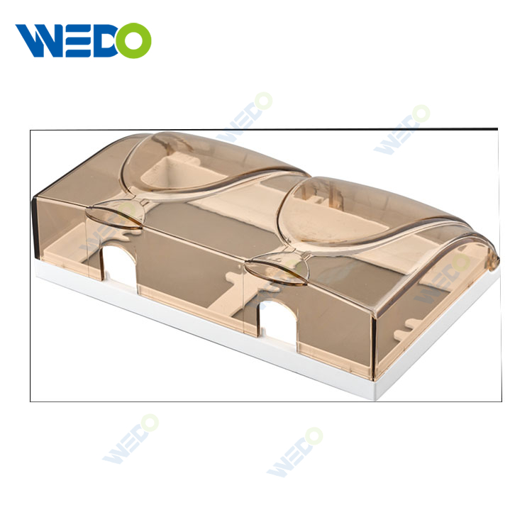 86 double size transparent/white/gold PS/ABS Material Waterproof Box