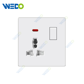ULTRA THIN SERIES 13A MF Switch Socket W/Without neon With PC Materical Different Color Home Socket 