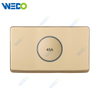 S1 Series 45A Switch with LED Light Ring 250V Light Electric Wall Switch Socket 86*146cm PC Material with Chrome Frame Home Switches
