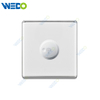 S2-W Home Fan Dimmer / Light Dimmer 300W/500W/1000W/1500W Switch 16A 250V Light Electric Wall Switch Socket 86*86cm PC Material with Chrome Frame