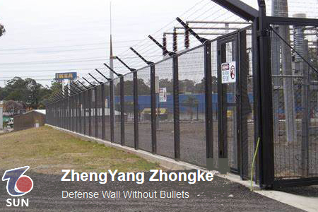 Anti climb perimeter fence high security mesh