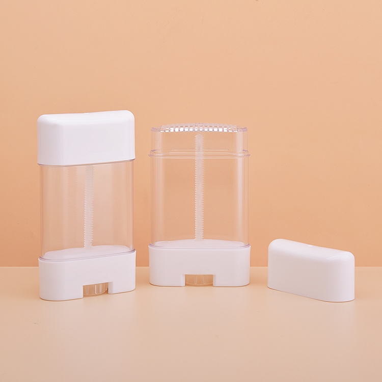 Tubo de barra desodorante cuadrado con tapa plana de llenado inferior